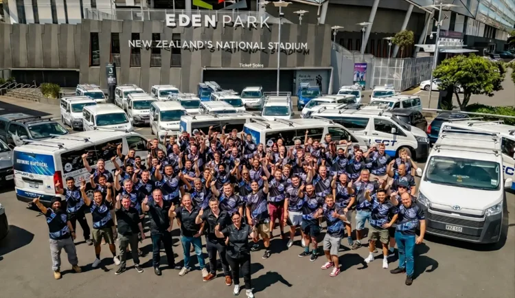 The Solar Shop team at Eden Park, Auckland